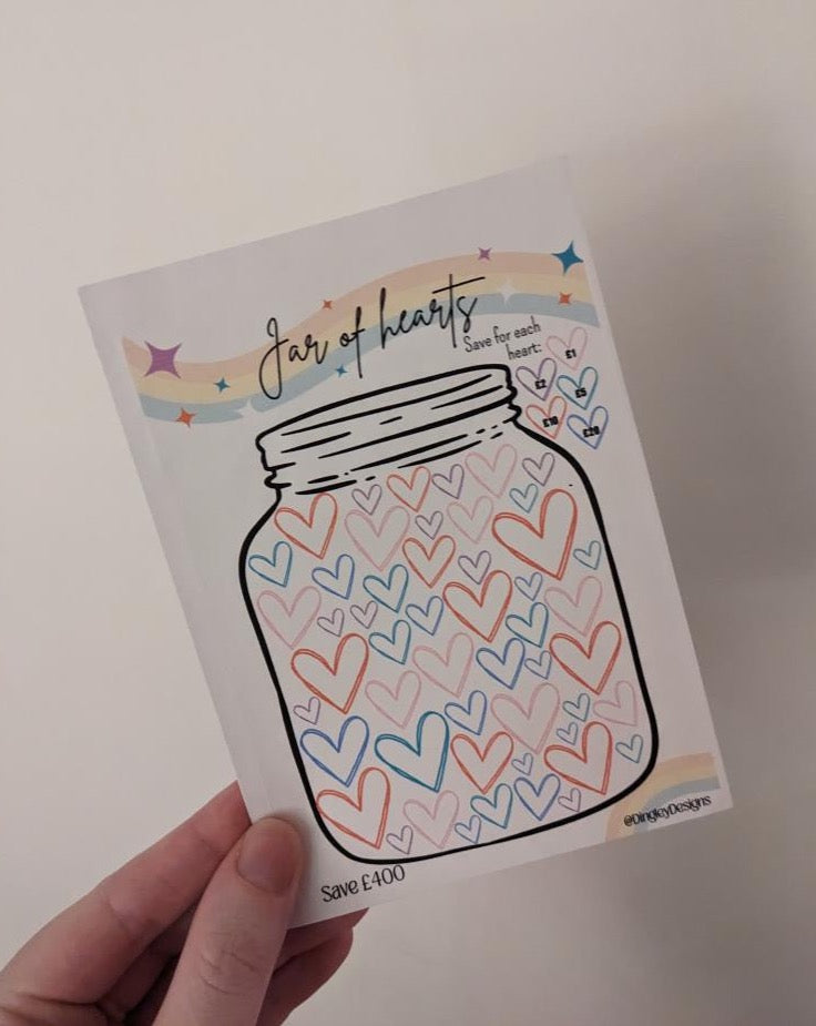 Jar of Hearts Money Tin Sticker