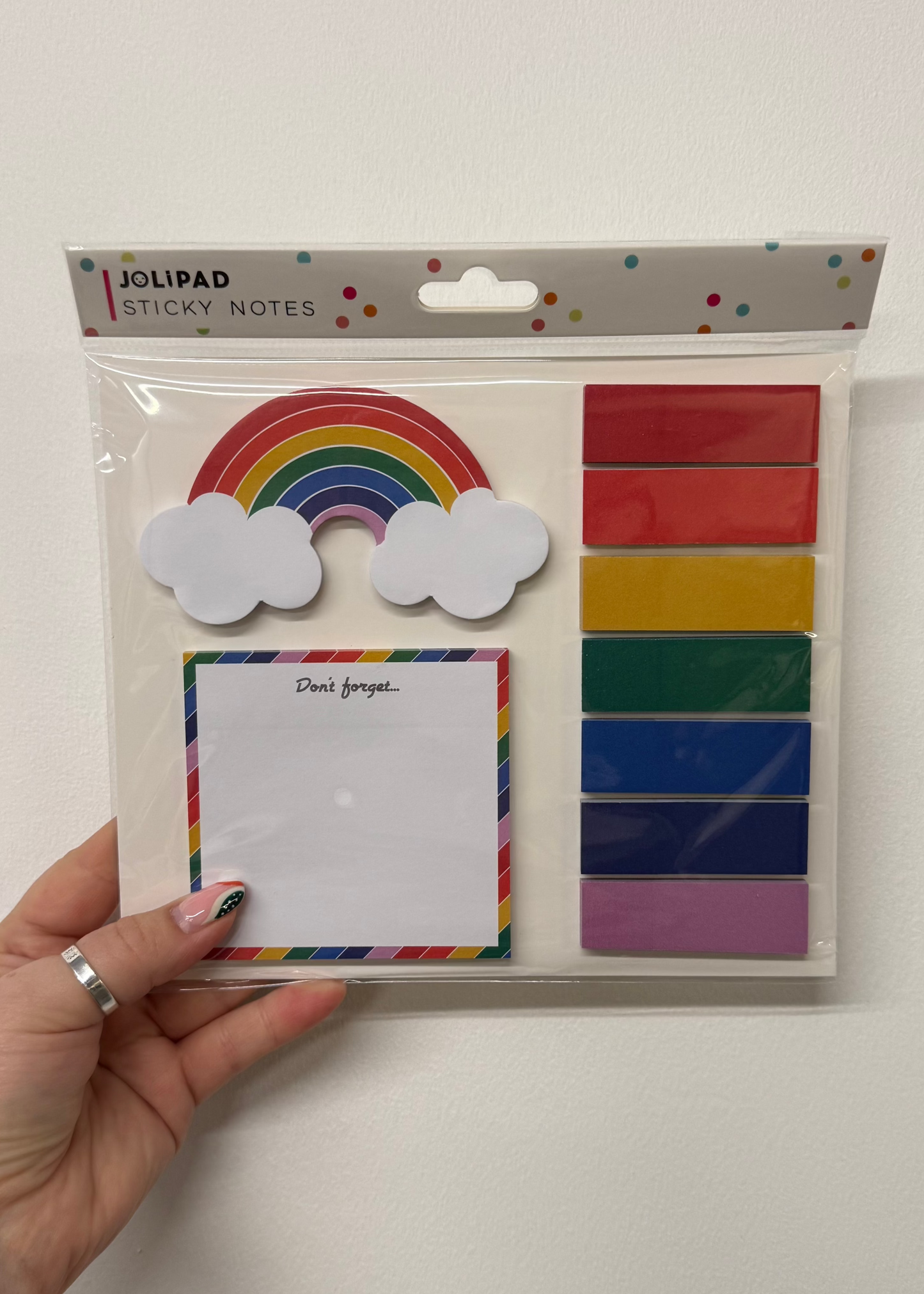 Rainbow sticky notes set