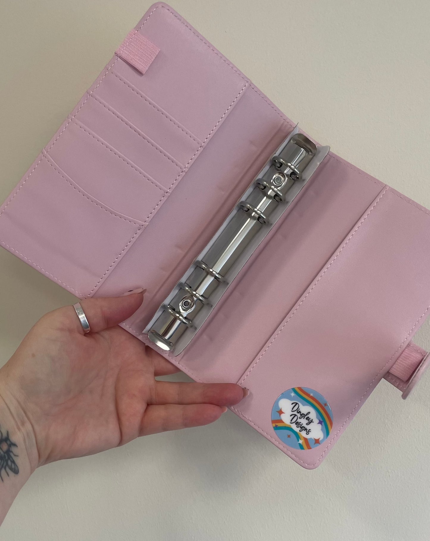 Pink Evil Eye budget binder