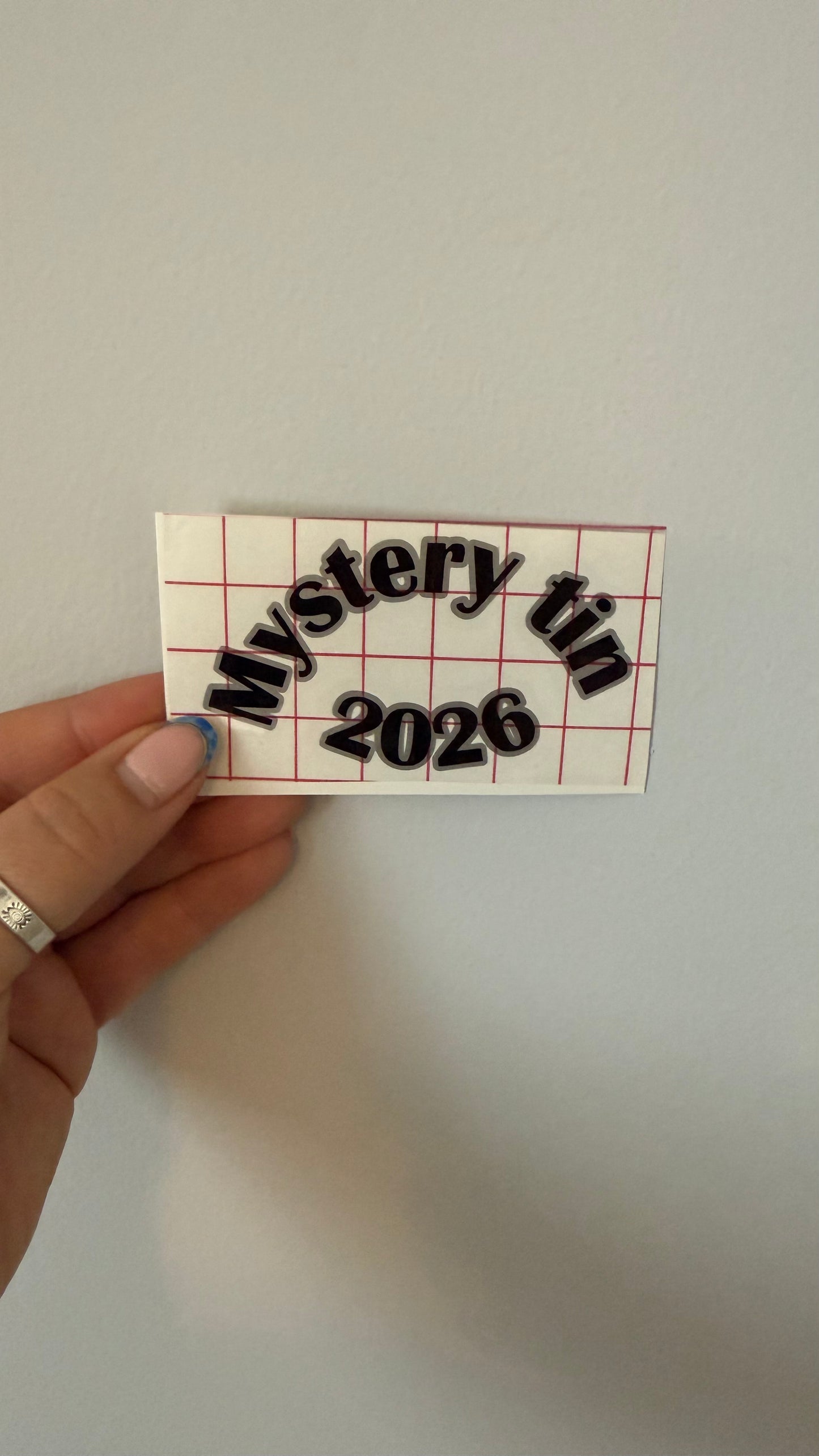Vinyl lettering for saving tins