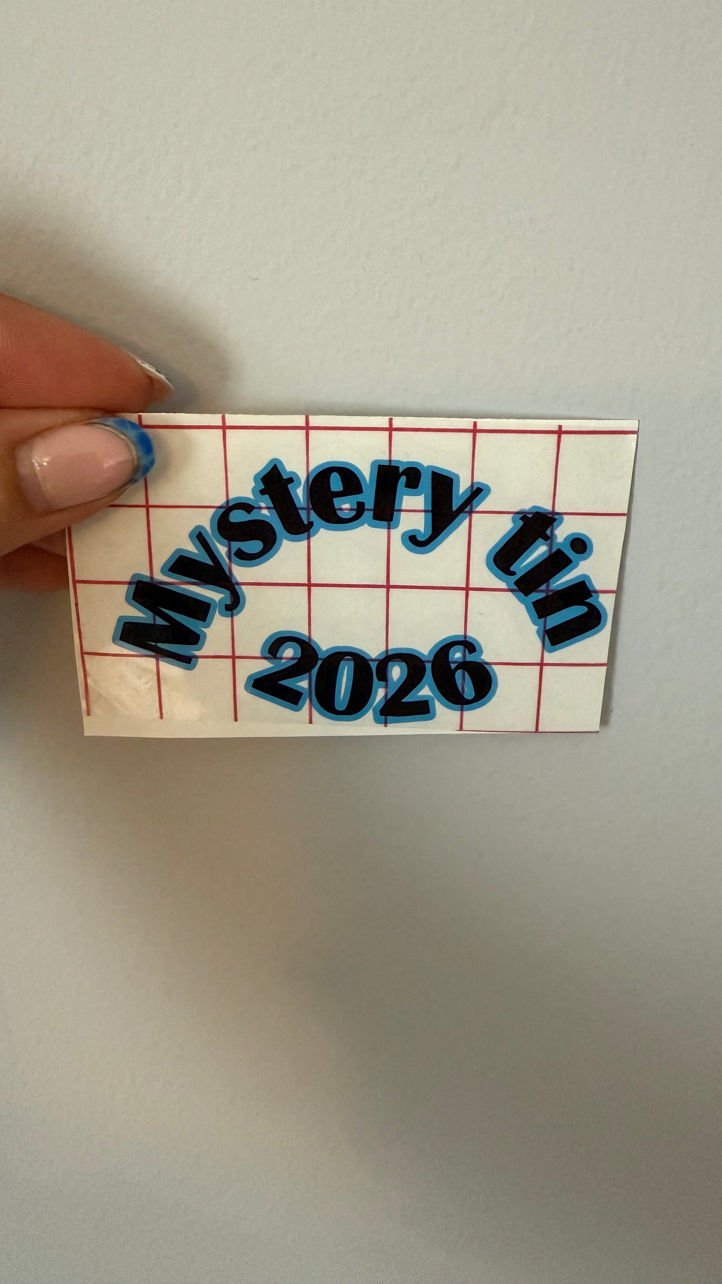 Vinyl lettering for saving tins