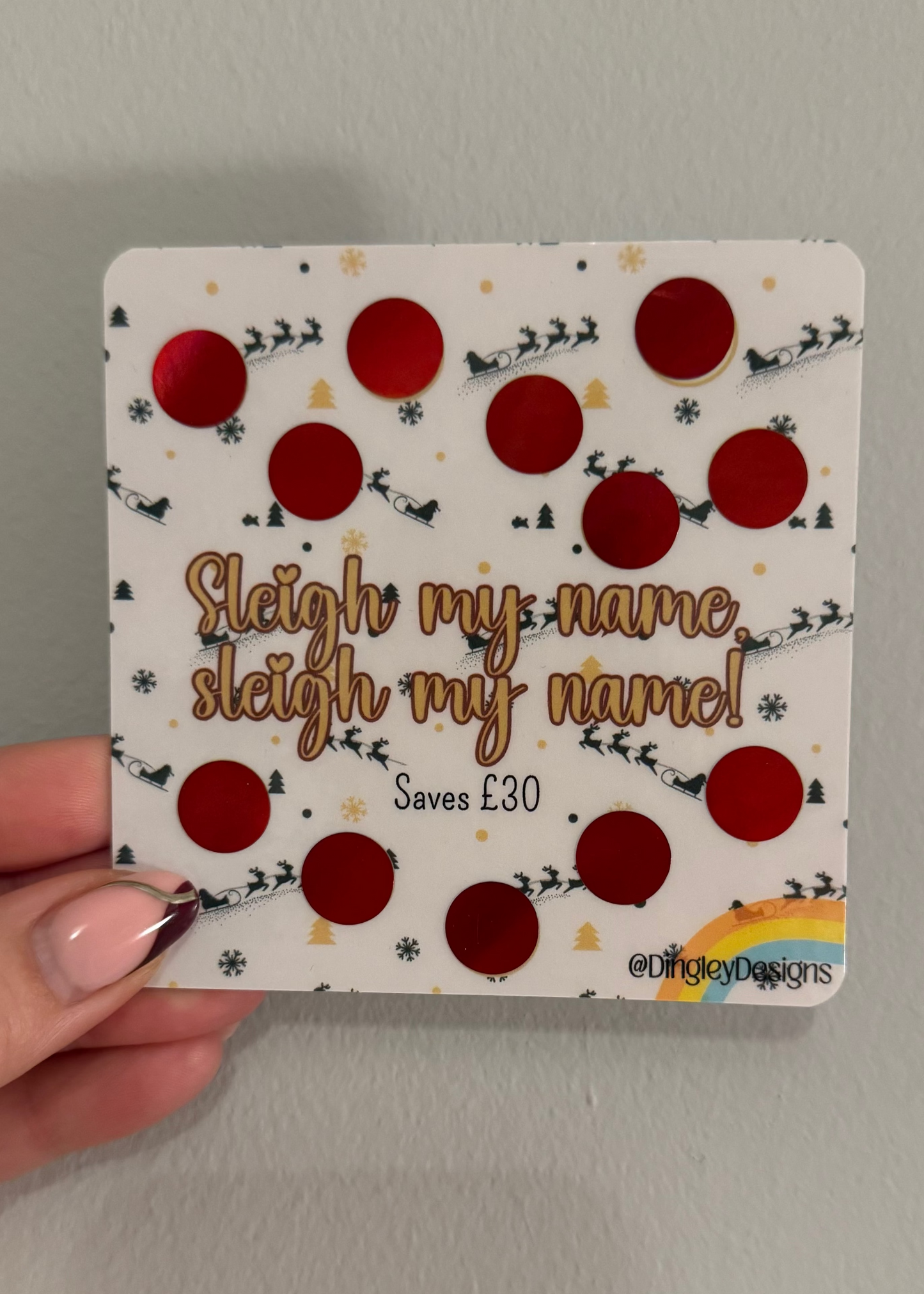 Mini Christmas scratch off challenges