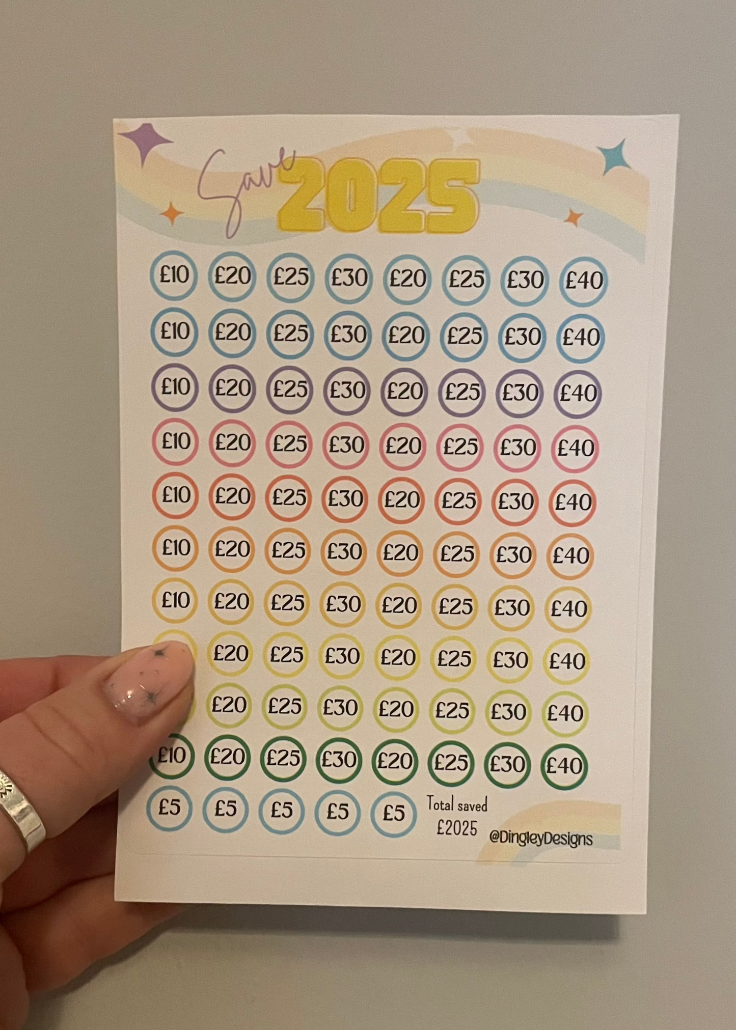 Save 2025 - Money tin sticker