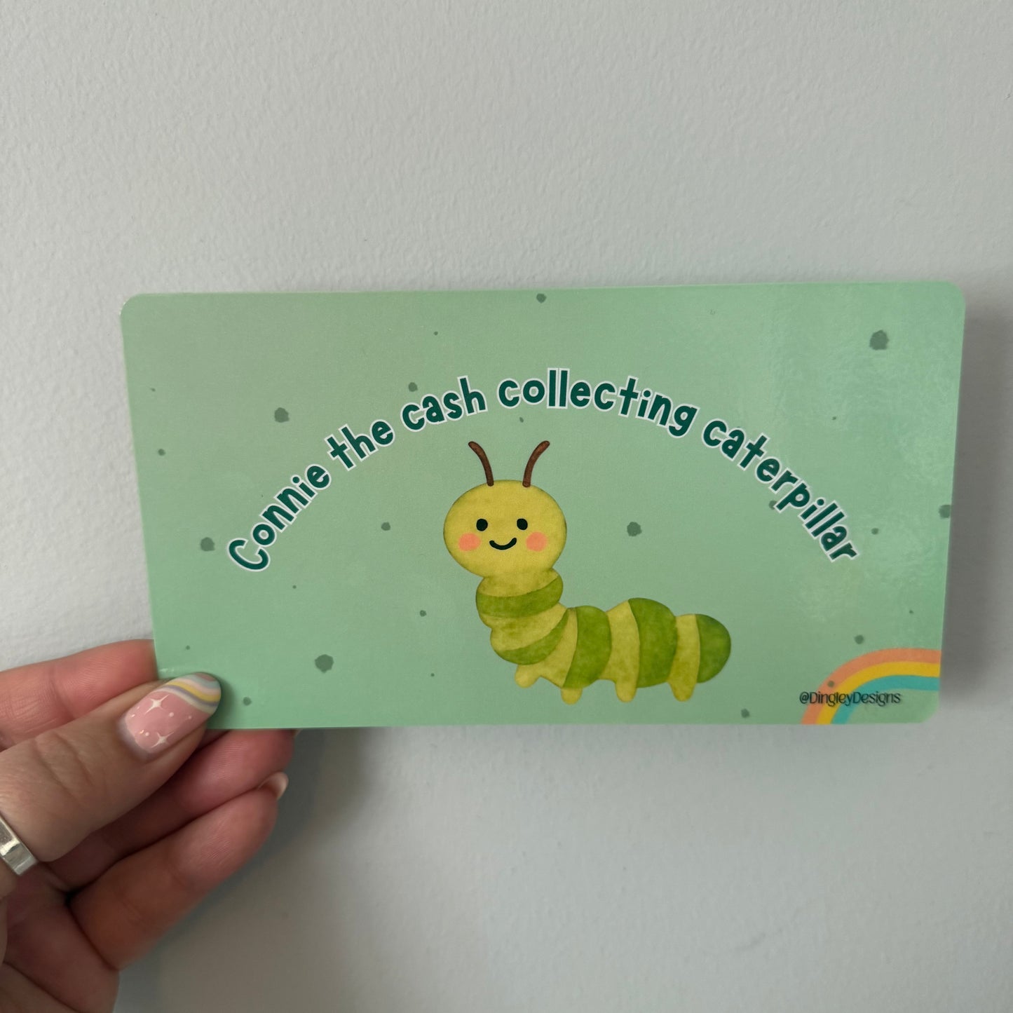 Connie the cash collecting caterpillar