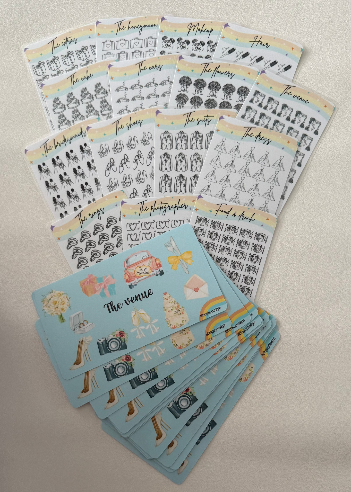 Wedding tracker set