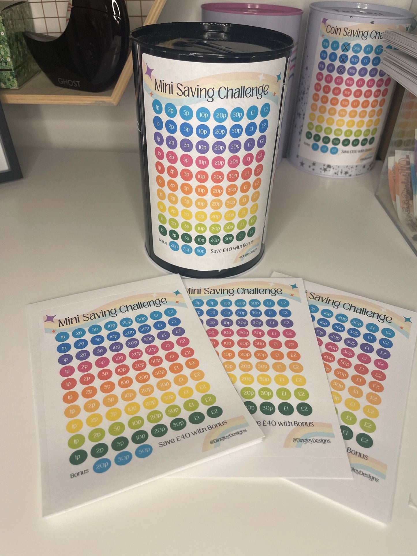 Mini Kids Money Tin Sticker