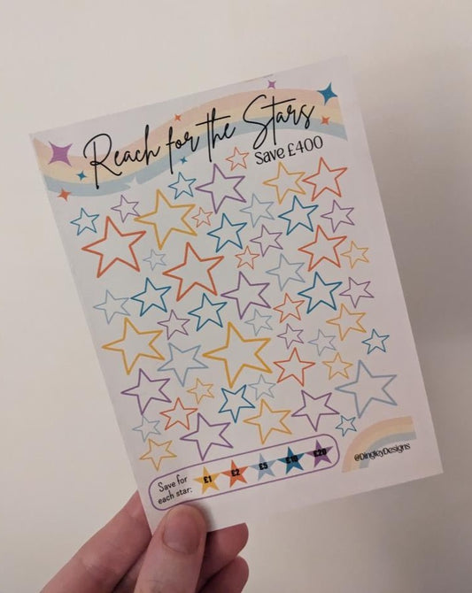 Reach for the Stars Money Tin Sticker