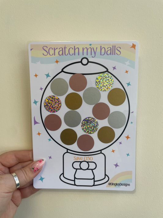 Scratch My Balls, Scratch & Save Tracker