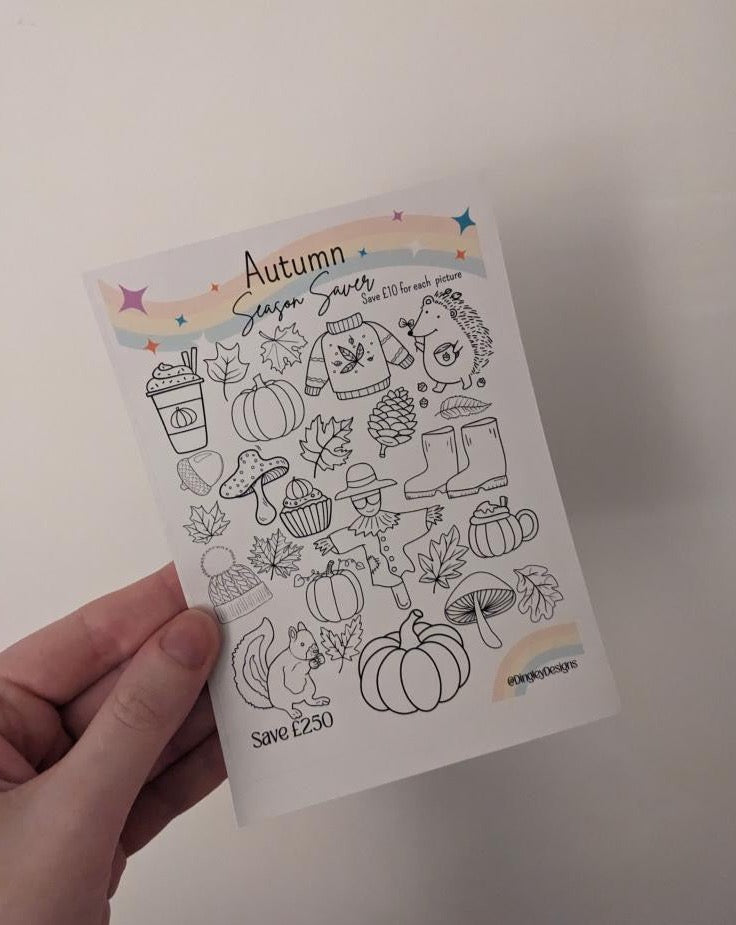 Seasonal Money Tin Stickers