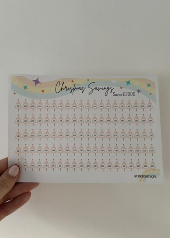 Christmas Large Money Tin Sticker