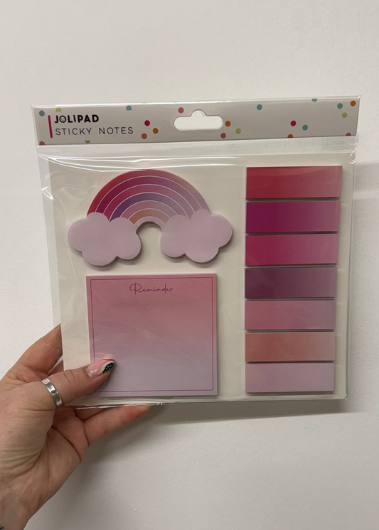 Rainbow sticky notes set