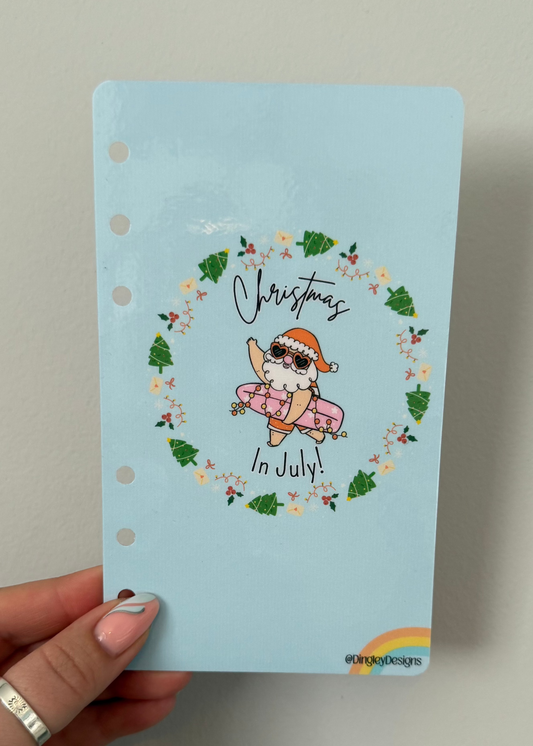 Christmas in July A6 dashboard