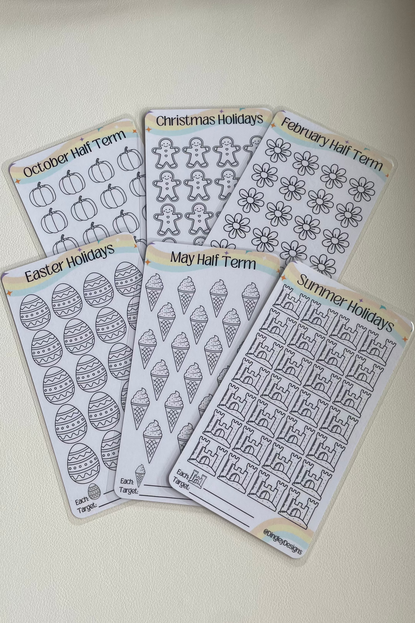 School Holiday trackers