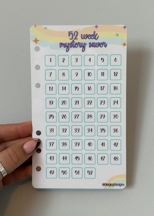 52 week mystery saver tracker
