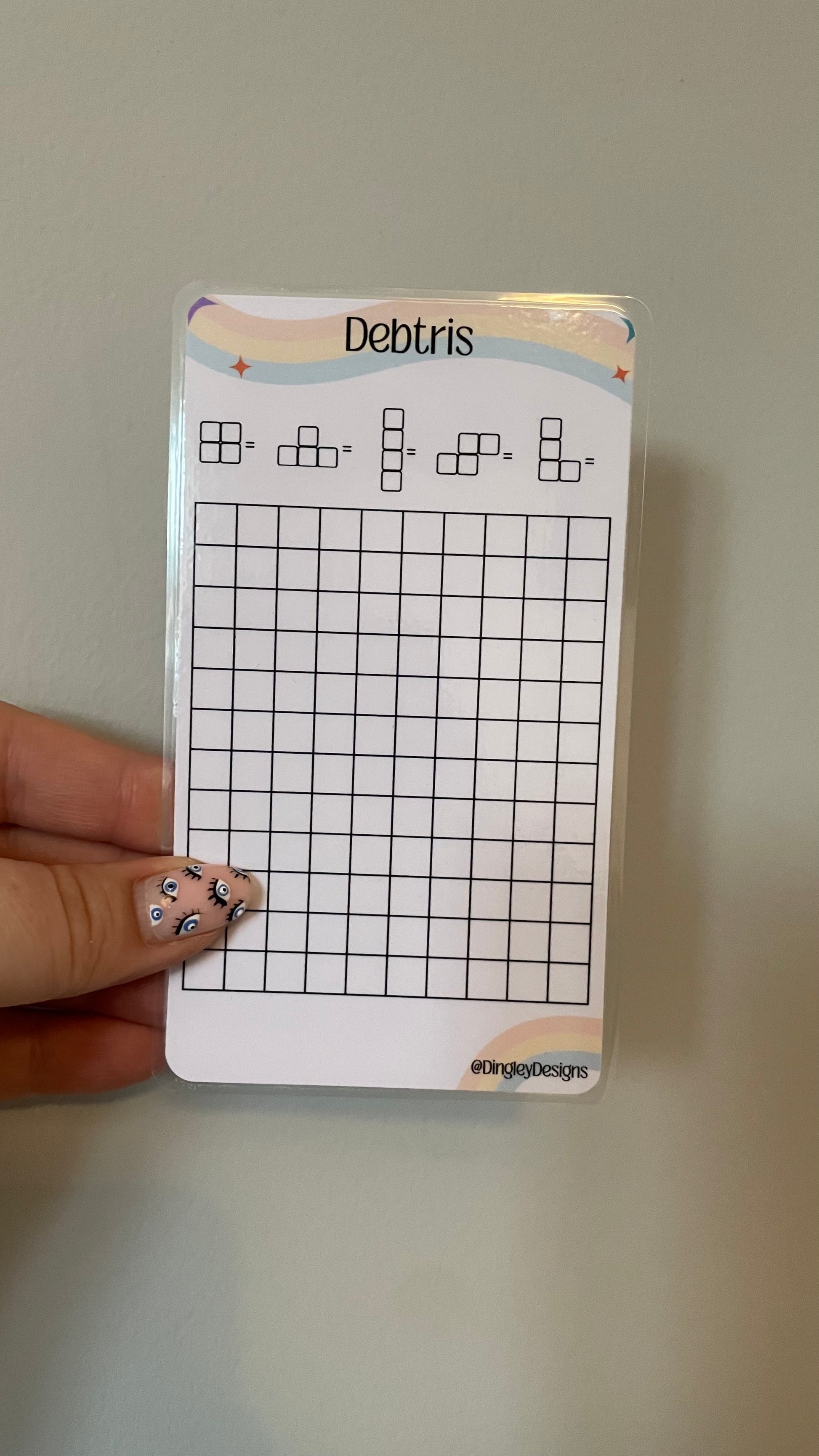 Debtris Blank Tracker – Dingley Designs