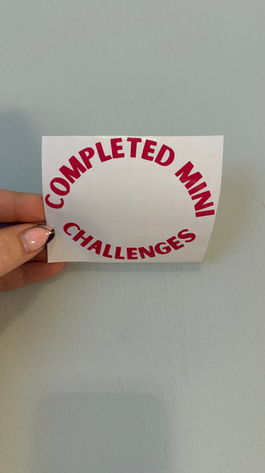 Completed mini challenges- Vinyl