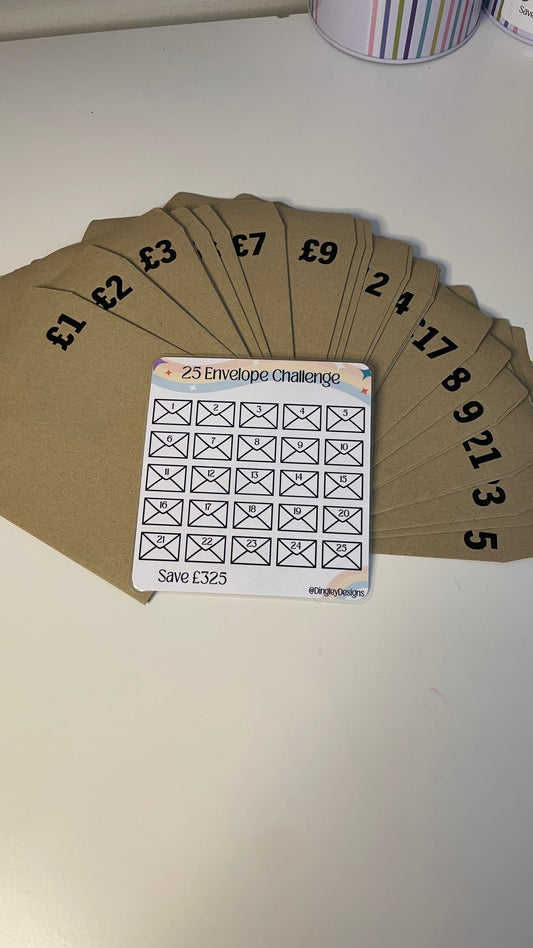 25 Envelope Challenge
