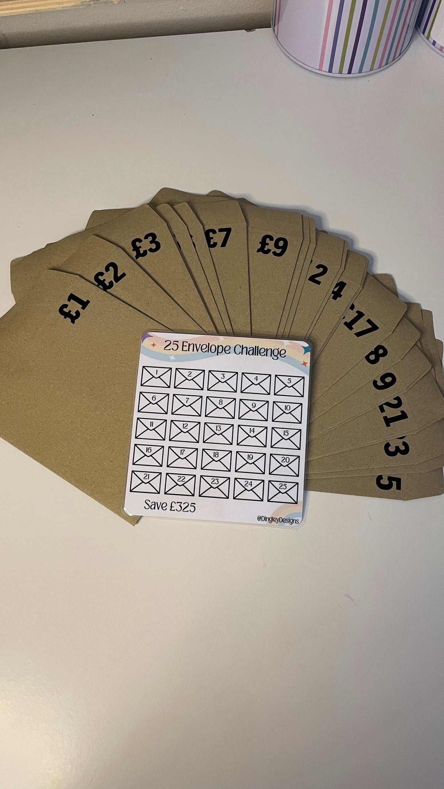 25 Envelope Challenge