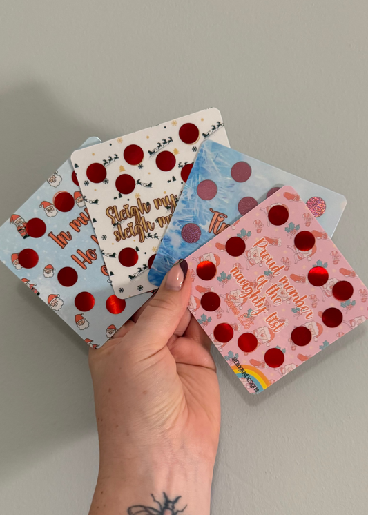 Mini Christmas scratch off challenges