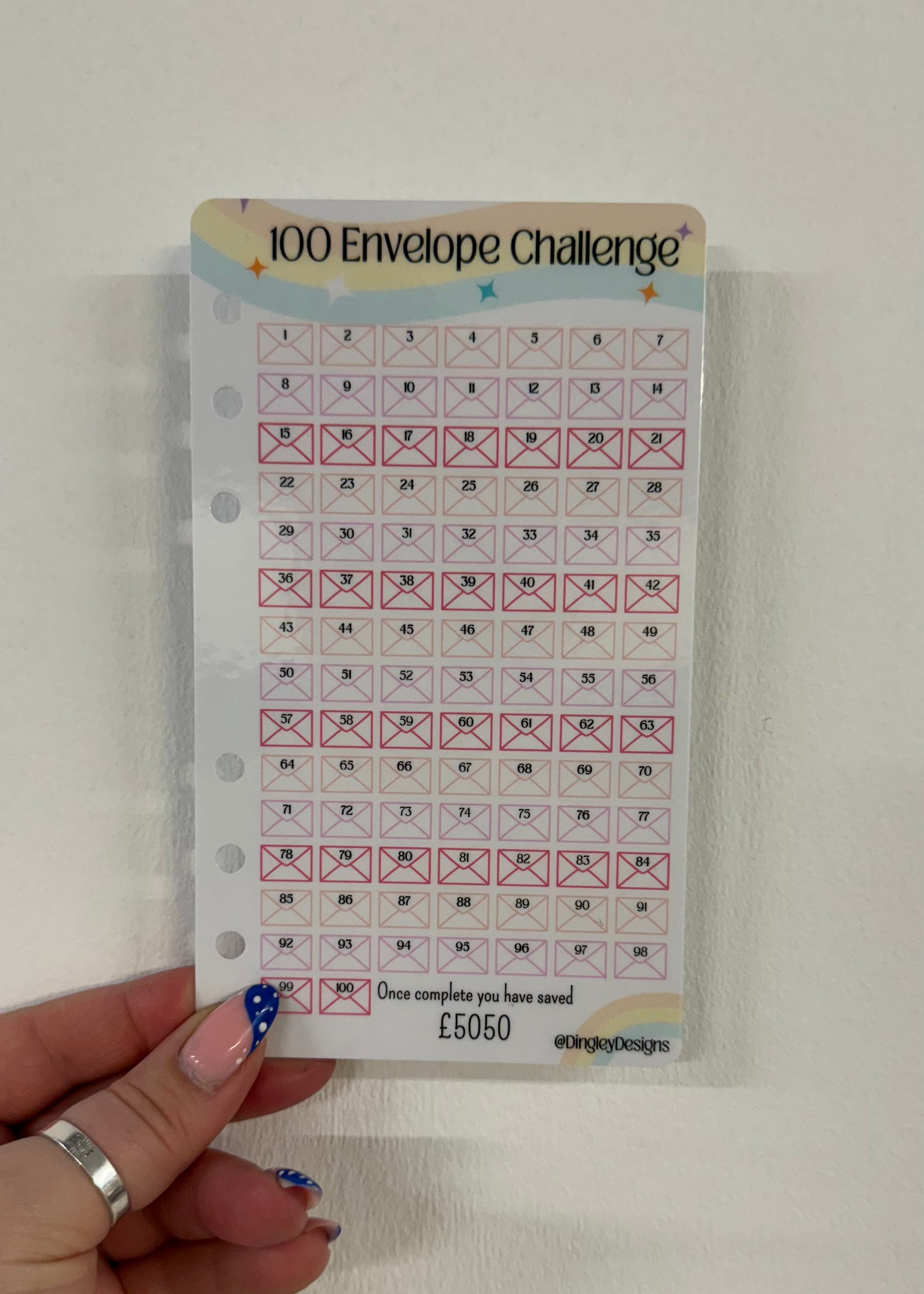 A6 100 envelope Challenge