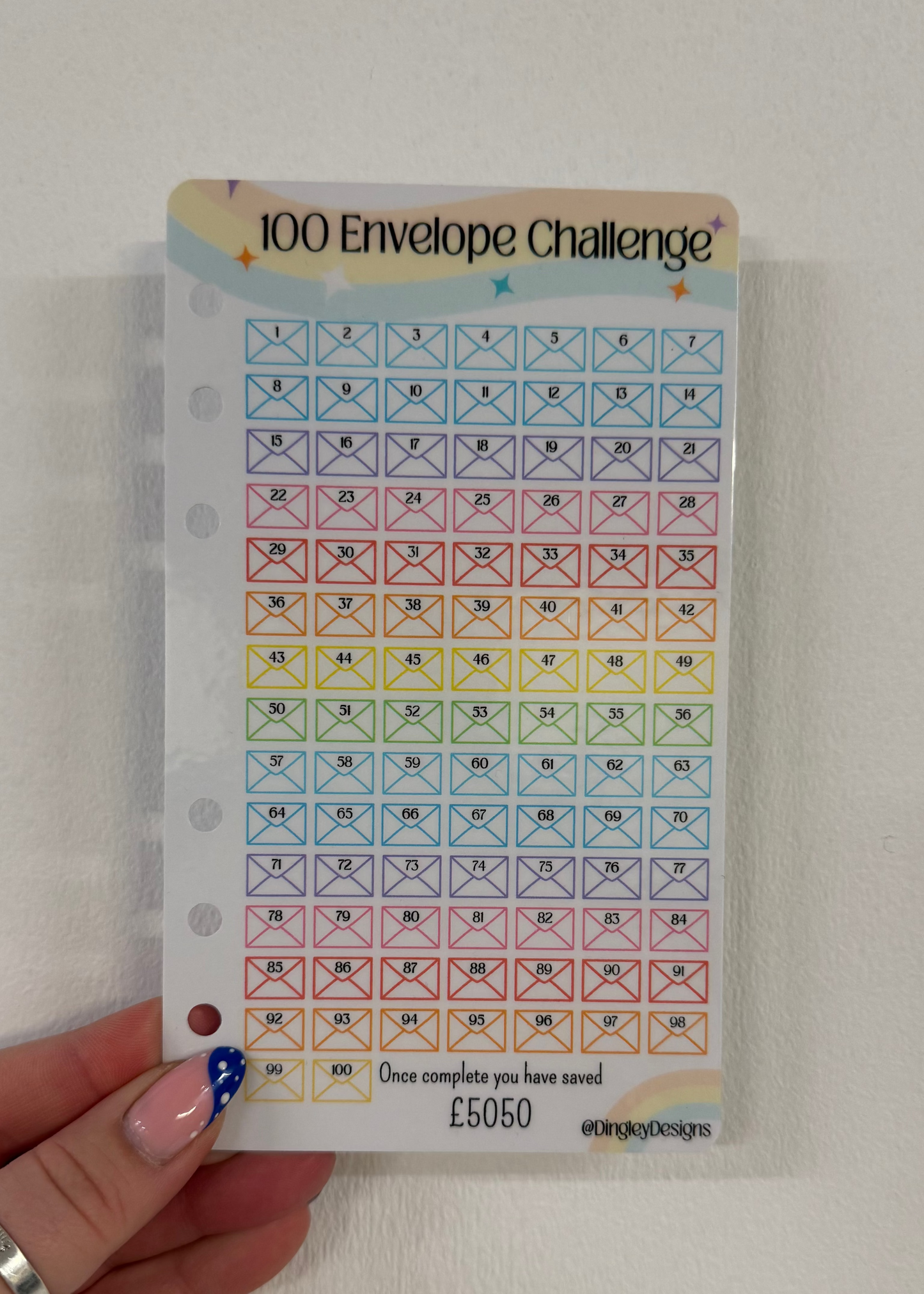 A6 100 envelope Challenge