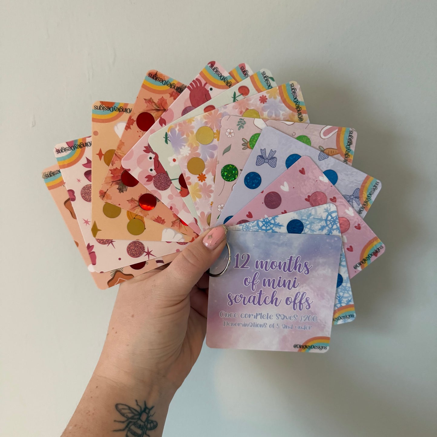 12 months of mini scratch offs