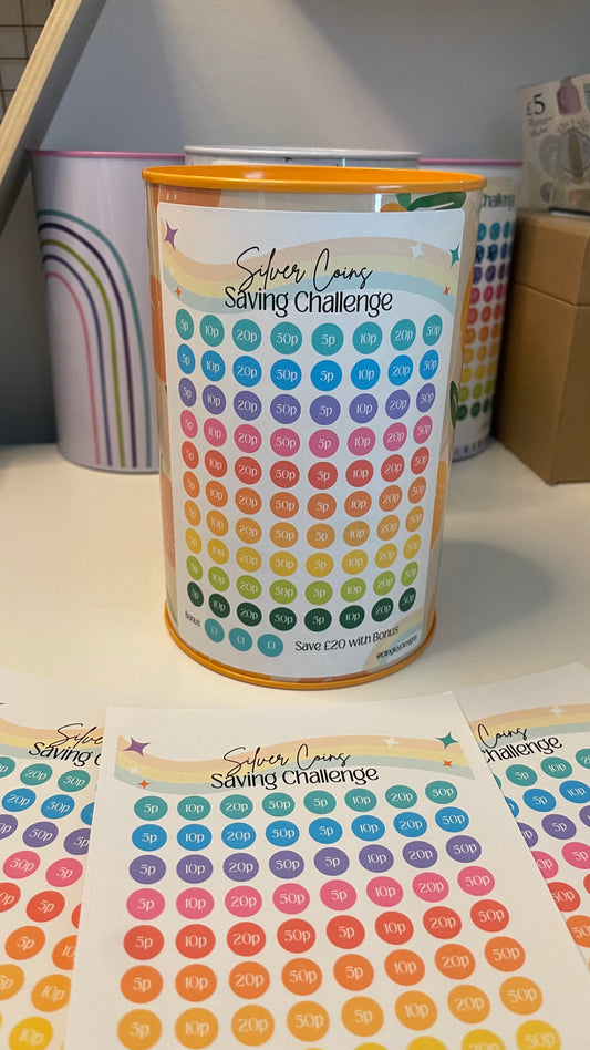 Silver Coin Saving Sticker