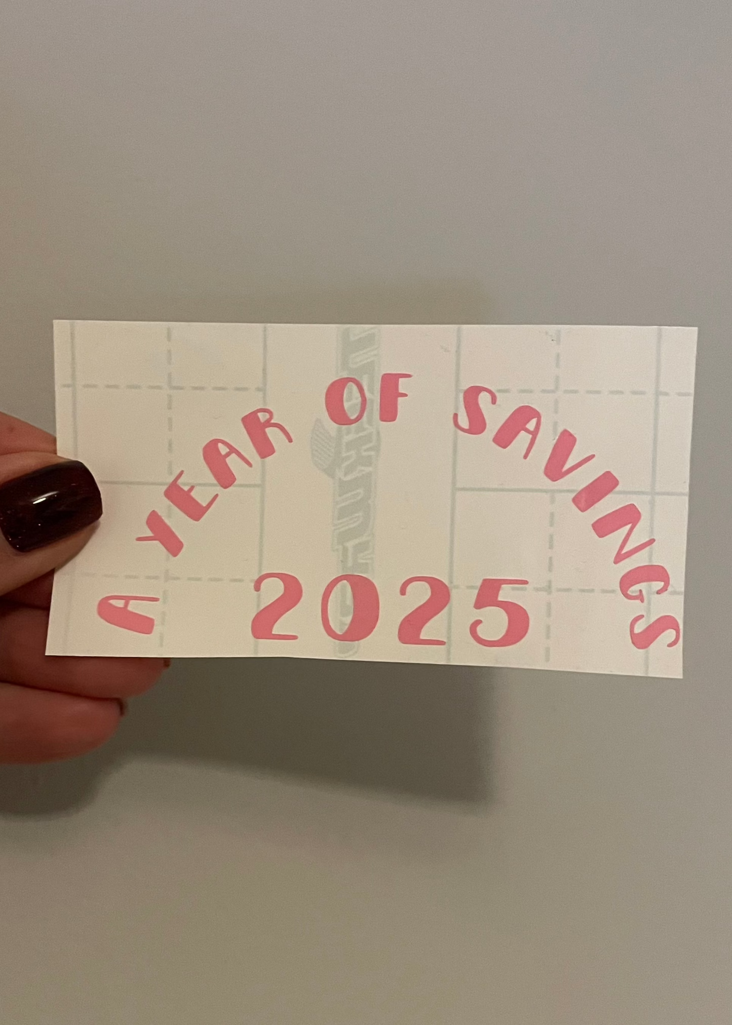 A year of savings