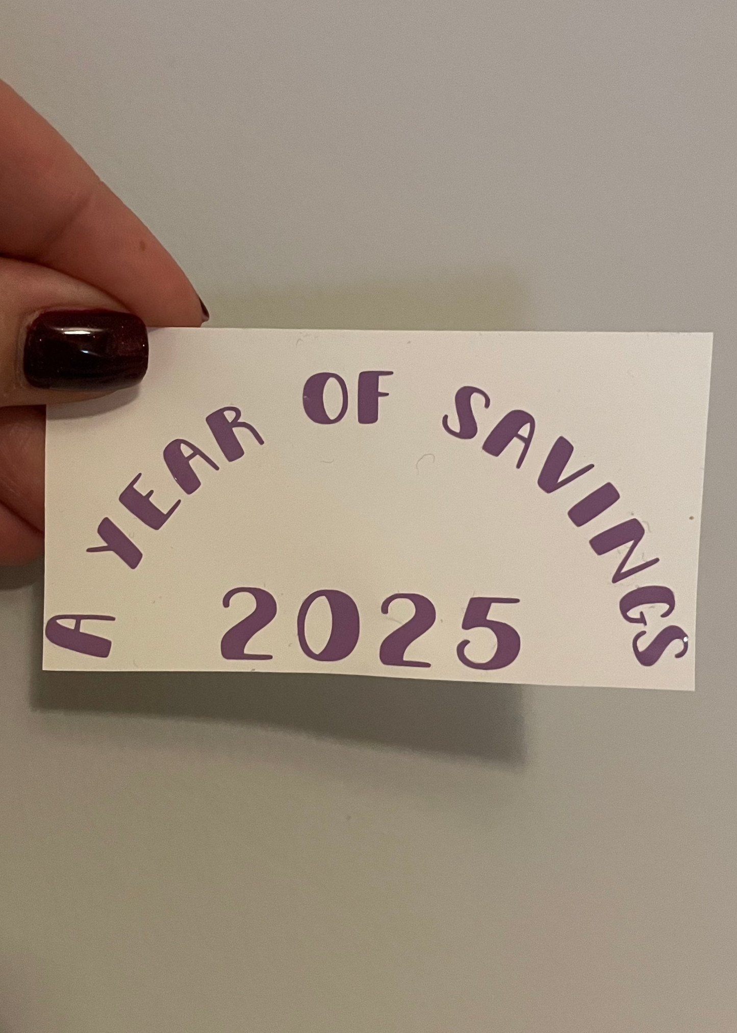 A year of savings