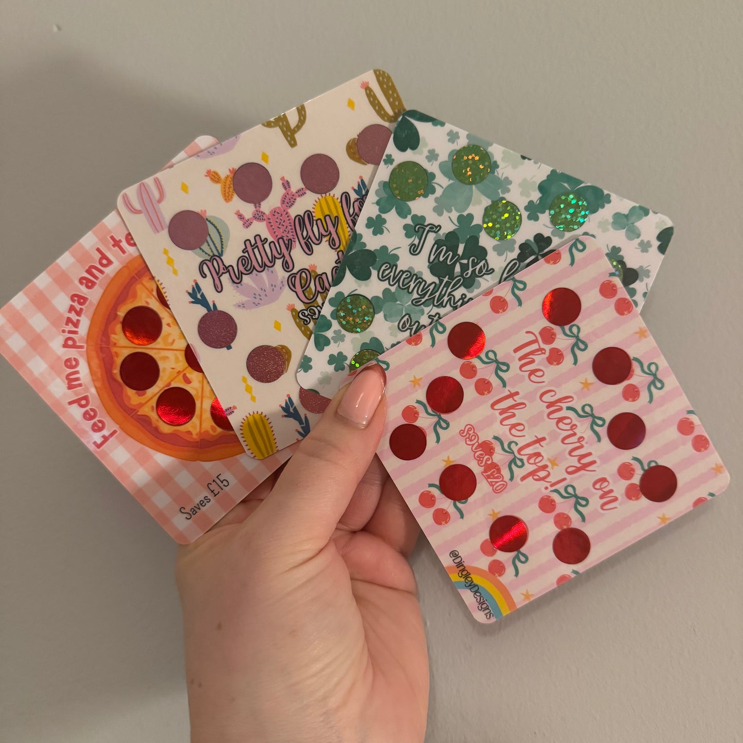 Mini scratch off challenges