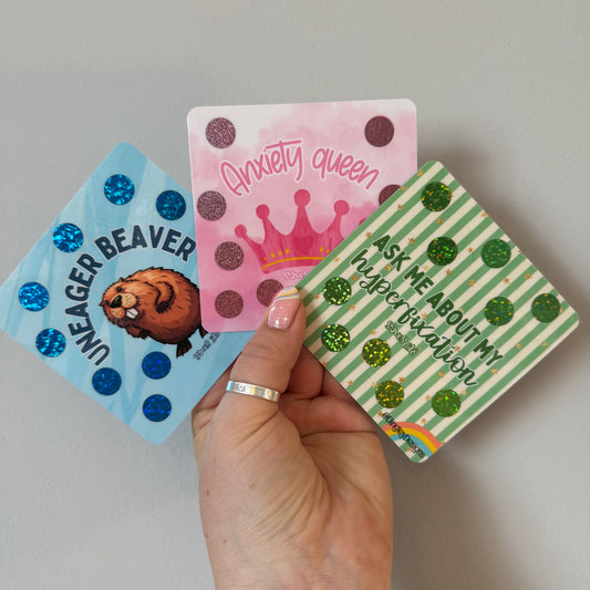 Mini feelings and frustrations scratch off challenges