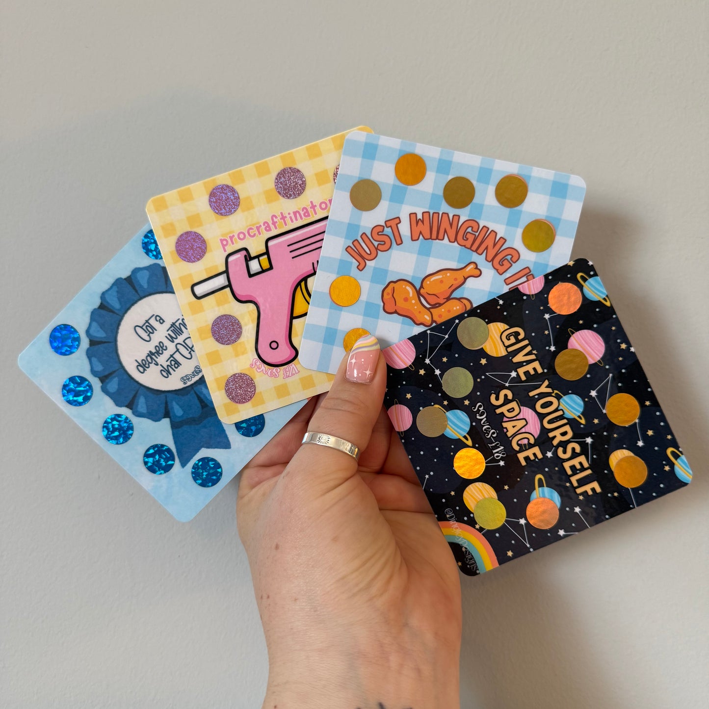 Mini scratch off challenges
