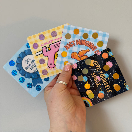 Mini scratch off challenges