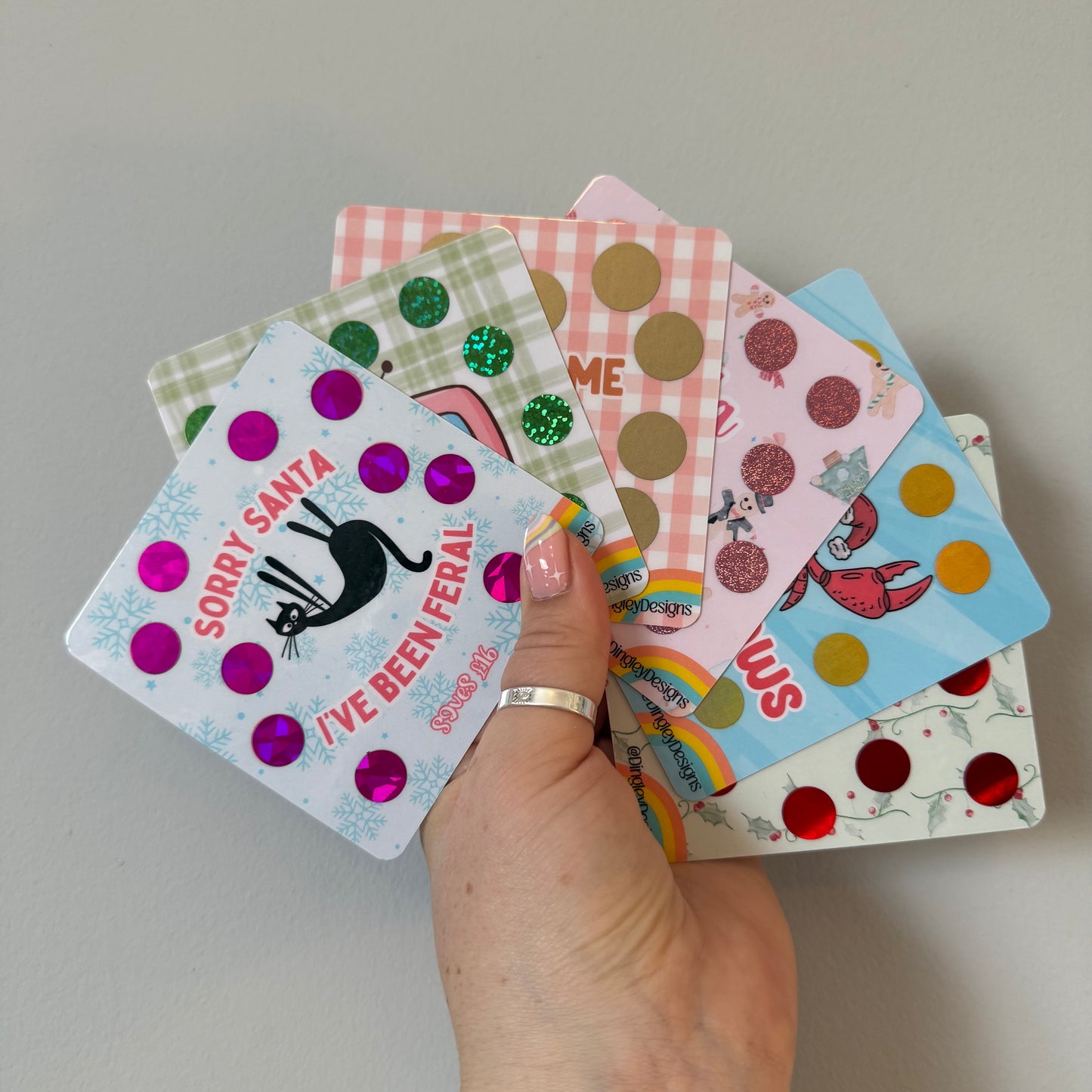 Mini Christmas scratch off challenges