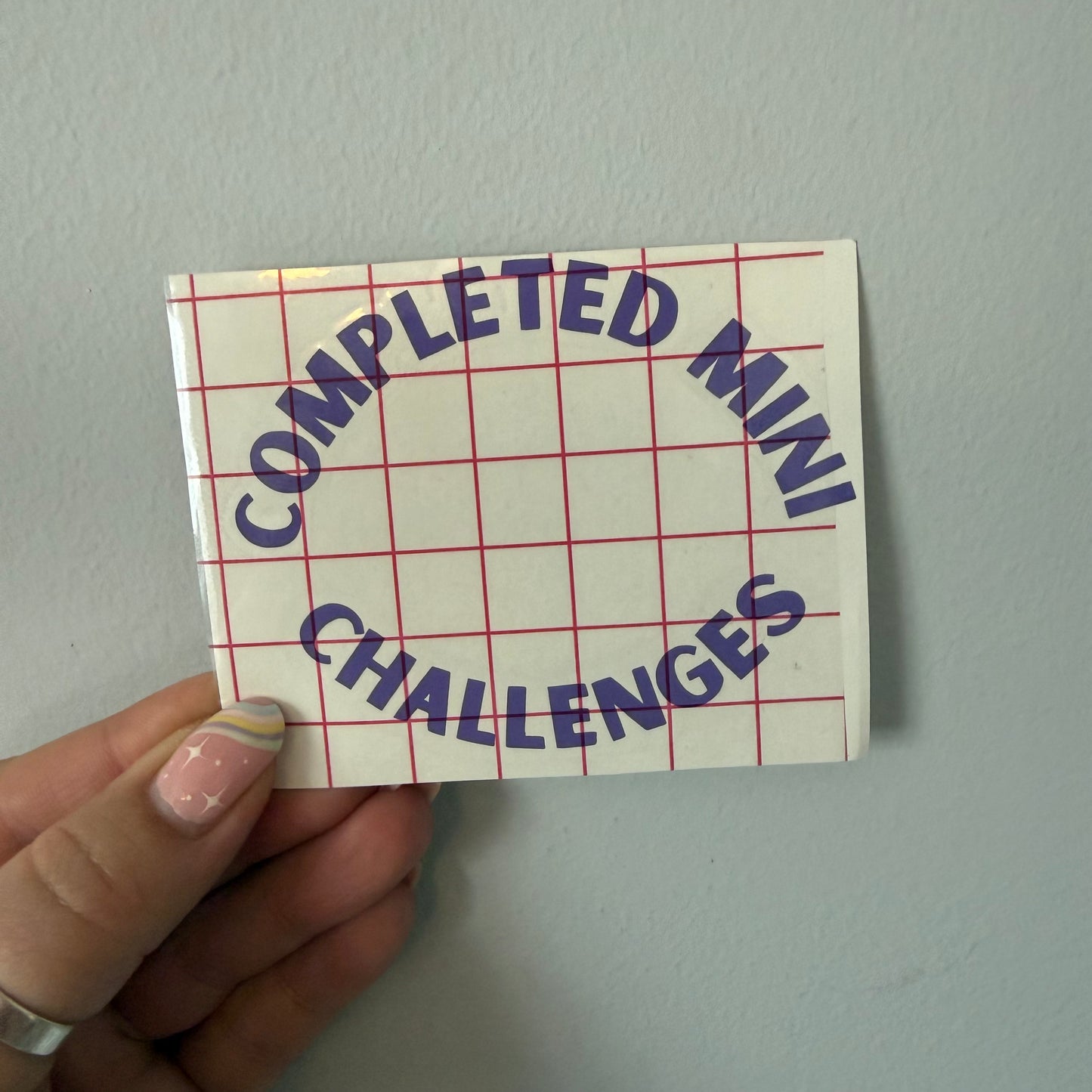 Completed mini challenges- Vinyl