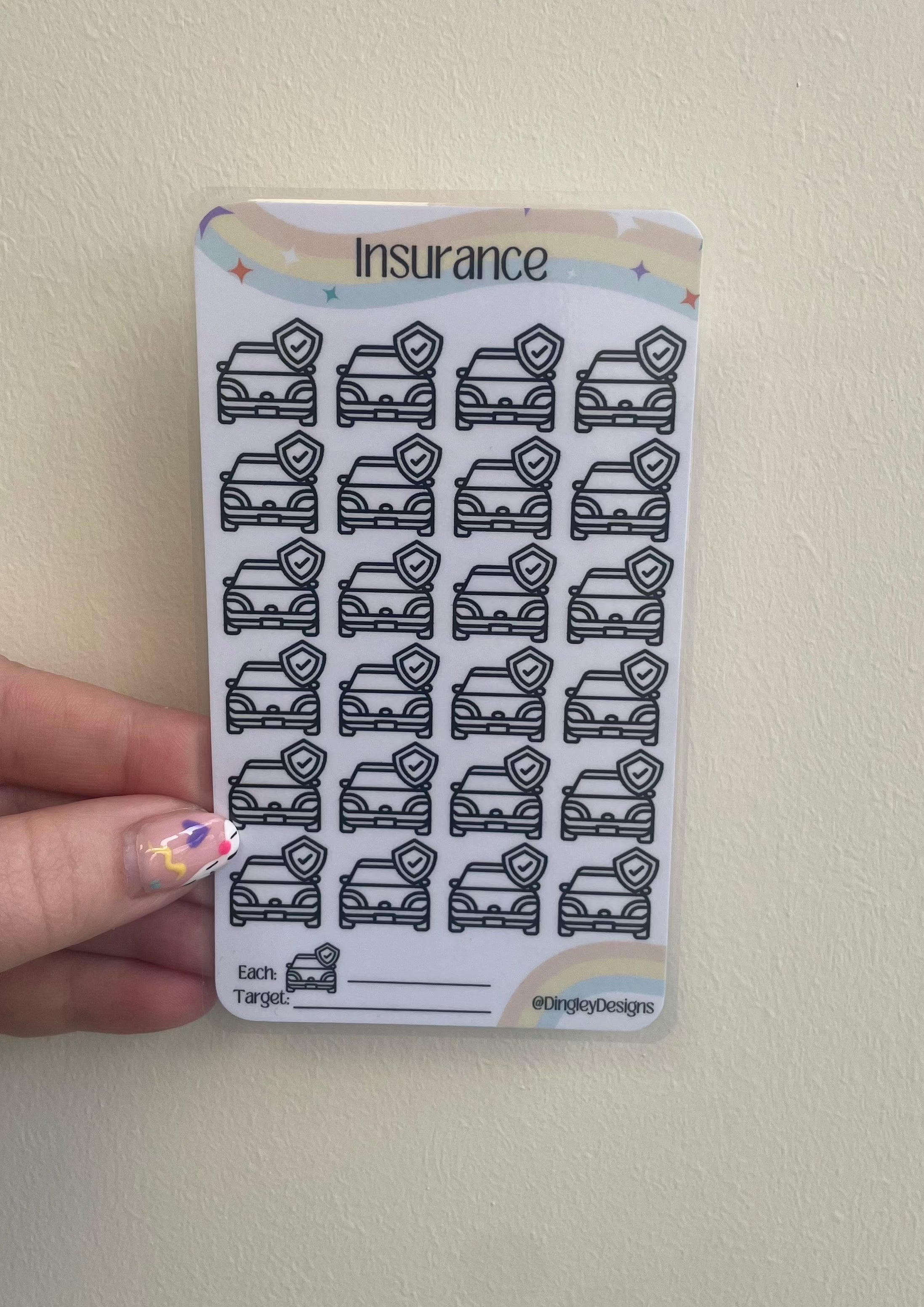 Car Insurance Tracker – Dingley Designs