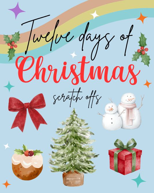 Twelve days of Christmas scratch offs - PRE-SALE
