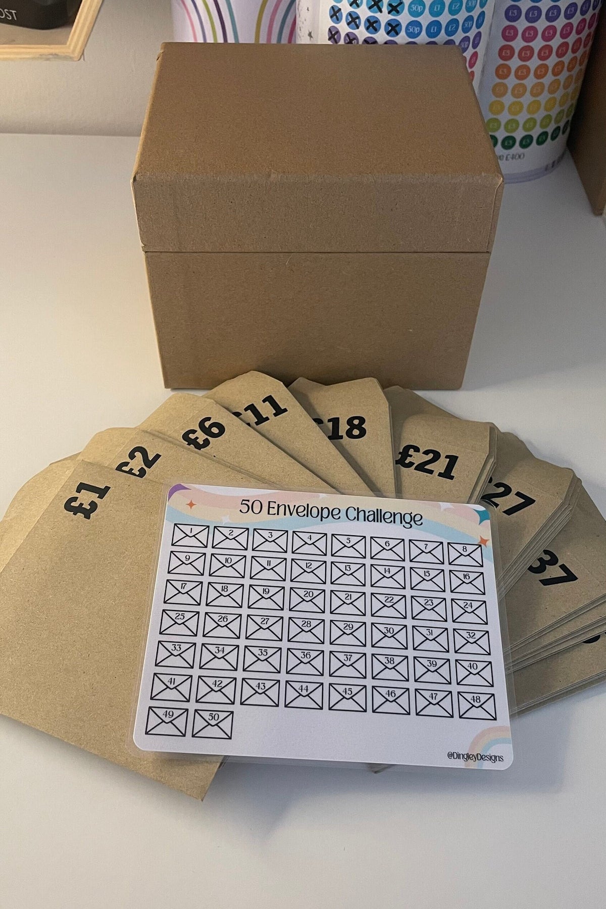Mini Envelope Challenge Envelope Challenge – Dingley Designs